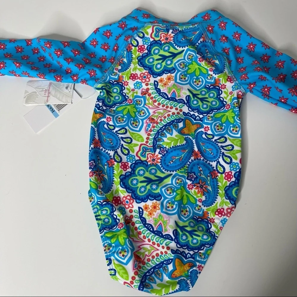 Tommy Bahama Girls' Uv Protection 1-Piece Swimsuit Bathing Suit